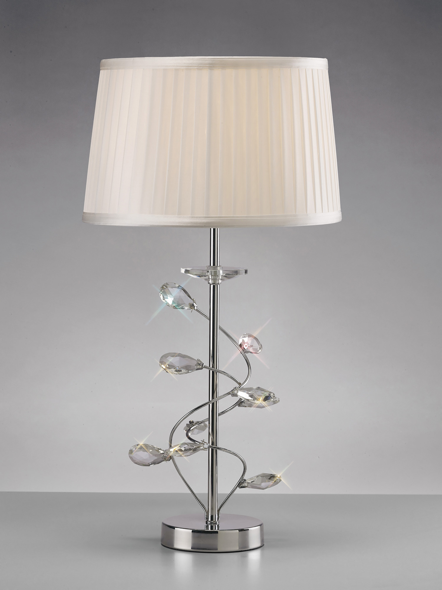 IL31210  Willow Crystal 55cm 1 Light Table Lamp